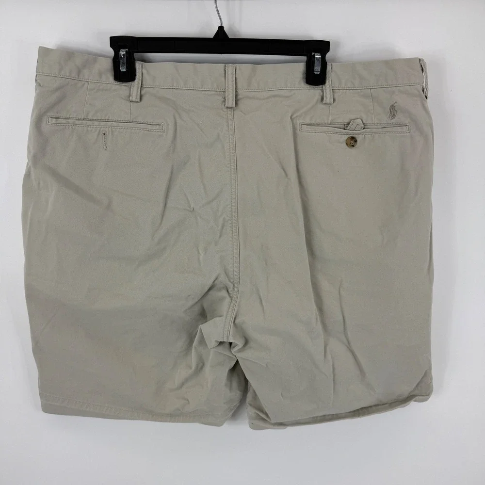 Polo Ralph‎ Lauren Mens 44 Tan Stretch Classic Fit Chino Shorts 7.0 oz Twill